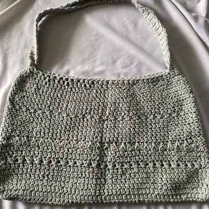 Hand made gray  women’s bag  45 cm x 25 cm